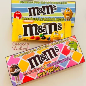 Lembrancinha M&M'S Professores