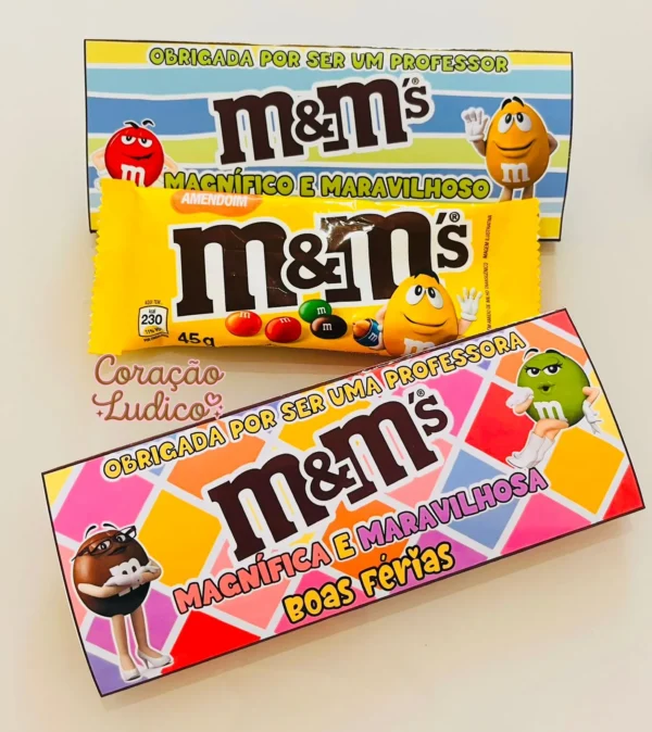 Lembrancinha M&M'S Professores