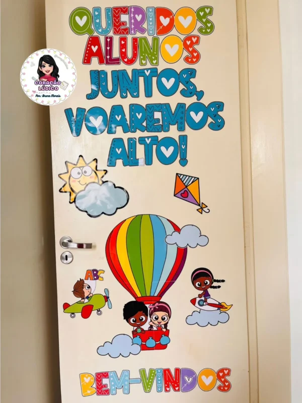 Decoração de Porta - Bem-Vindos