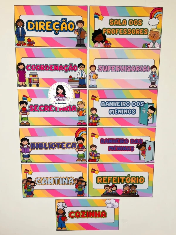 Kit Placas de Identificação para portas e Etiquetas - Imagem 3