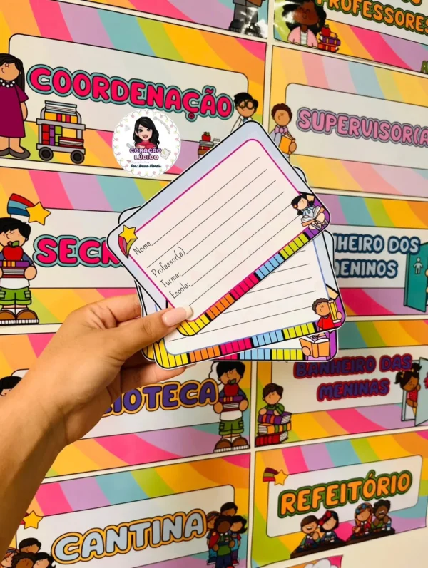 Kit Placas de Identificação para portas e Etiquetas - Imagem 4
