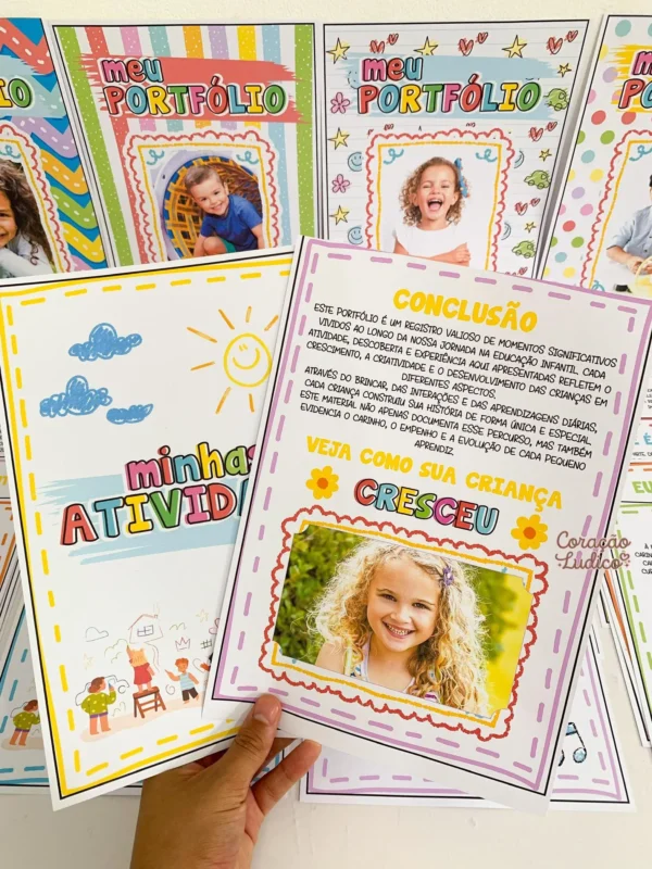  Portfólio Infantil editável 