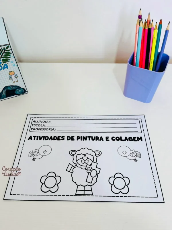 Atividades de Pintura e colagem - Páscoa Cristã  - Imagem 5