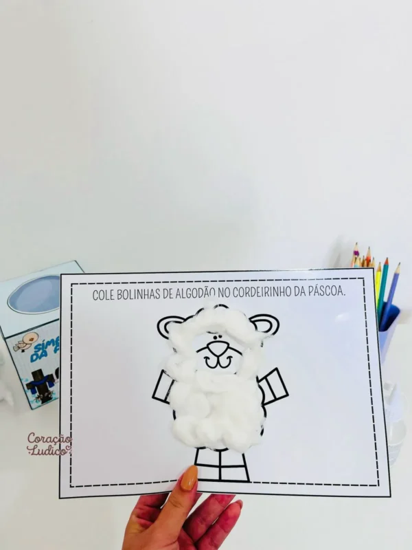 Atividades de Pintura e colagem - Páscoa Cristã  - Imagem 6