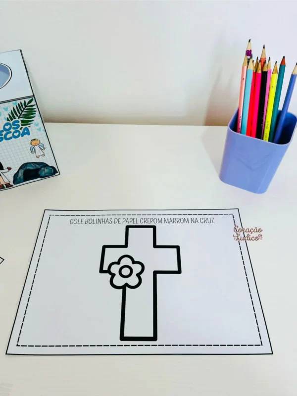 Atividades de Pintura e colagem - Páscoa Cristã  - Imagem 7