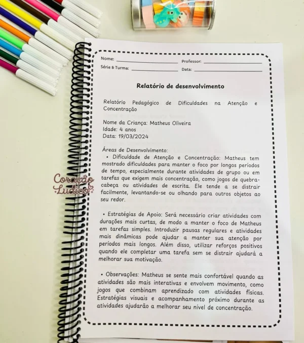 Relatórios da Educação Infantil - Imagem 3