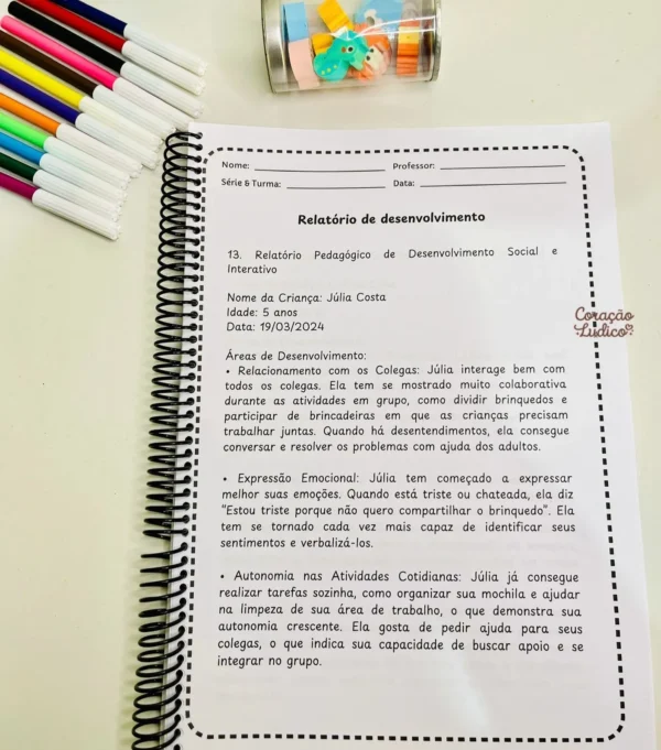 Relatórios da Educação Infantil - Imagem 4