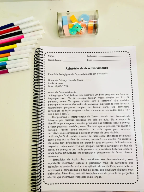 Relatórios da Educação Infantil - Imagem 6