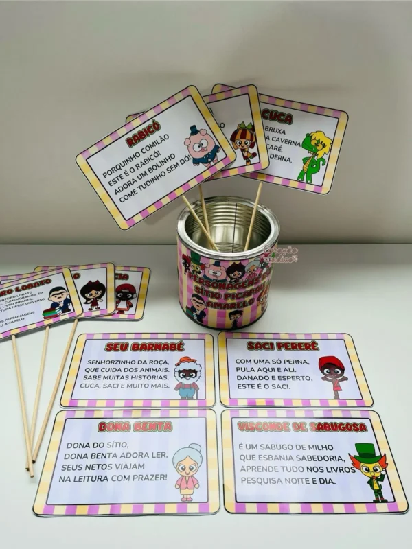 Lata dos Personagens - Sítio do Pica Pau Amarelo  - Imagem 3