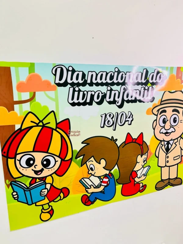 Painel do Dia do Livro Infantil - Tema: Monteiro Lobato e o Sítio do Pica-pau Amarelo - Imagem 4