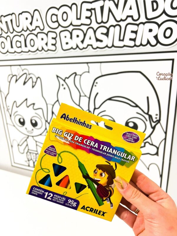 Cartaz Colaborativo do Folclore para Colorir - Imagem 2