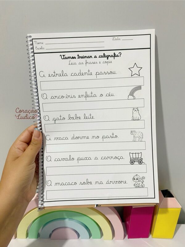 Apostila de Caligrafia com Frases Curtas - Imagem 2