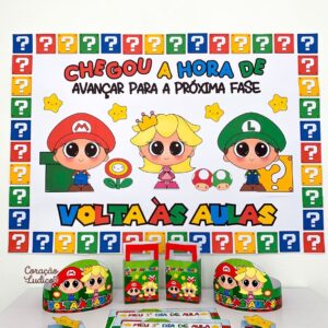 KIT VOLTA ÀS AULAS – TEMA SUPER MÁRIO