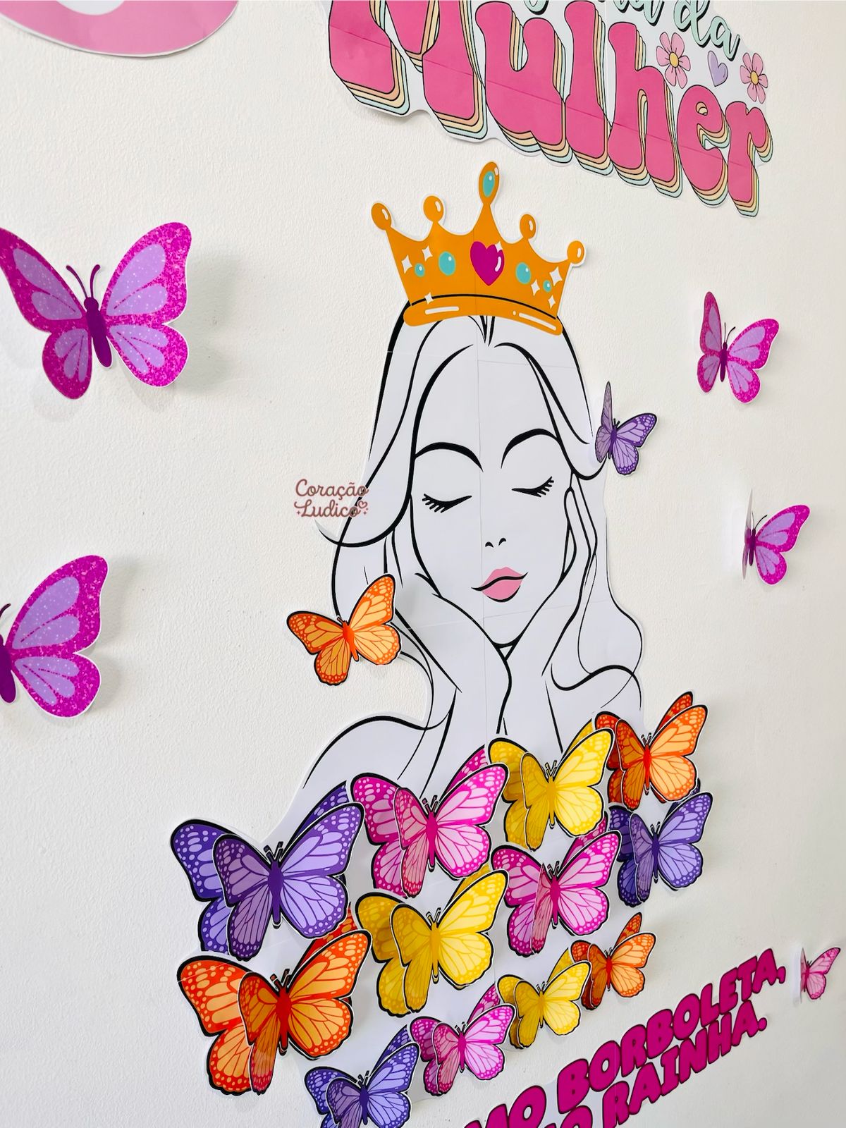 Painel 3D – Dia da Mulher 2026