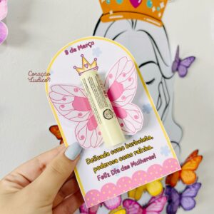 Cartão 3D – Batom | Dia da Mulher 