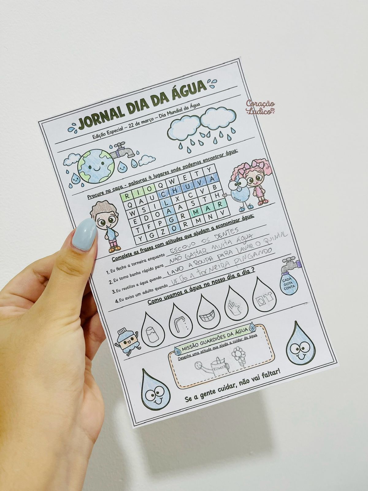 Atividade – Jornal Dia da Água