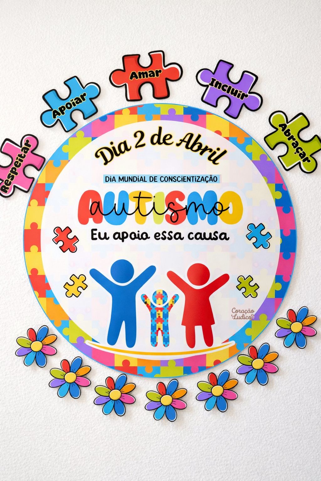 Painel Redondo - Dia do Autismo - Imagem 3