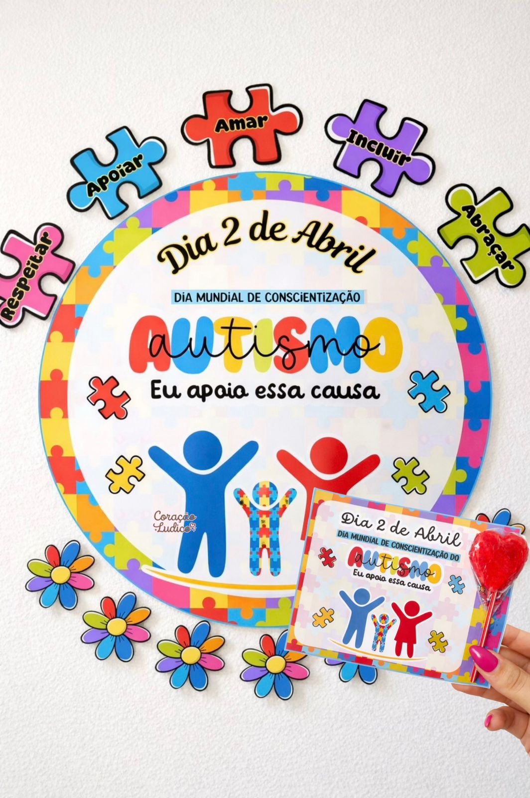Painel Redondo - Dia do Autismo