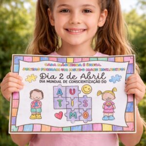Atividade para Colorir | Dia Mundial da Conscientização do Autismo