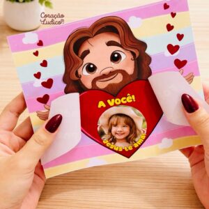 Cartão Cristão Interativo – “Tudo foi por amor”