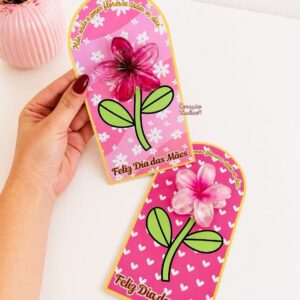  Card - Presilha Flor – Dia das Mães