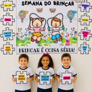 Painel Coletivo de Pintura – Semana do Brincar