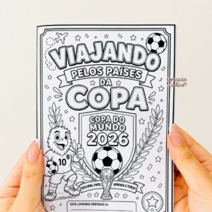 LIVRINHO PARA COLORIR – VIAJANDO PELOS PAÍSES DA COPA 2026