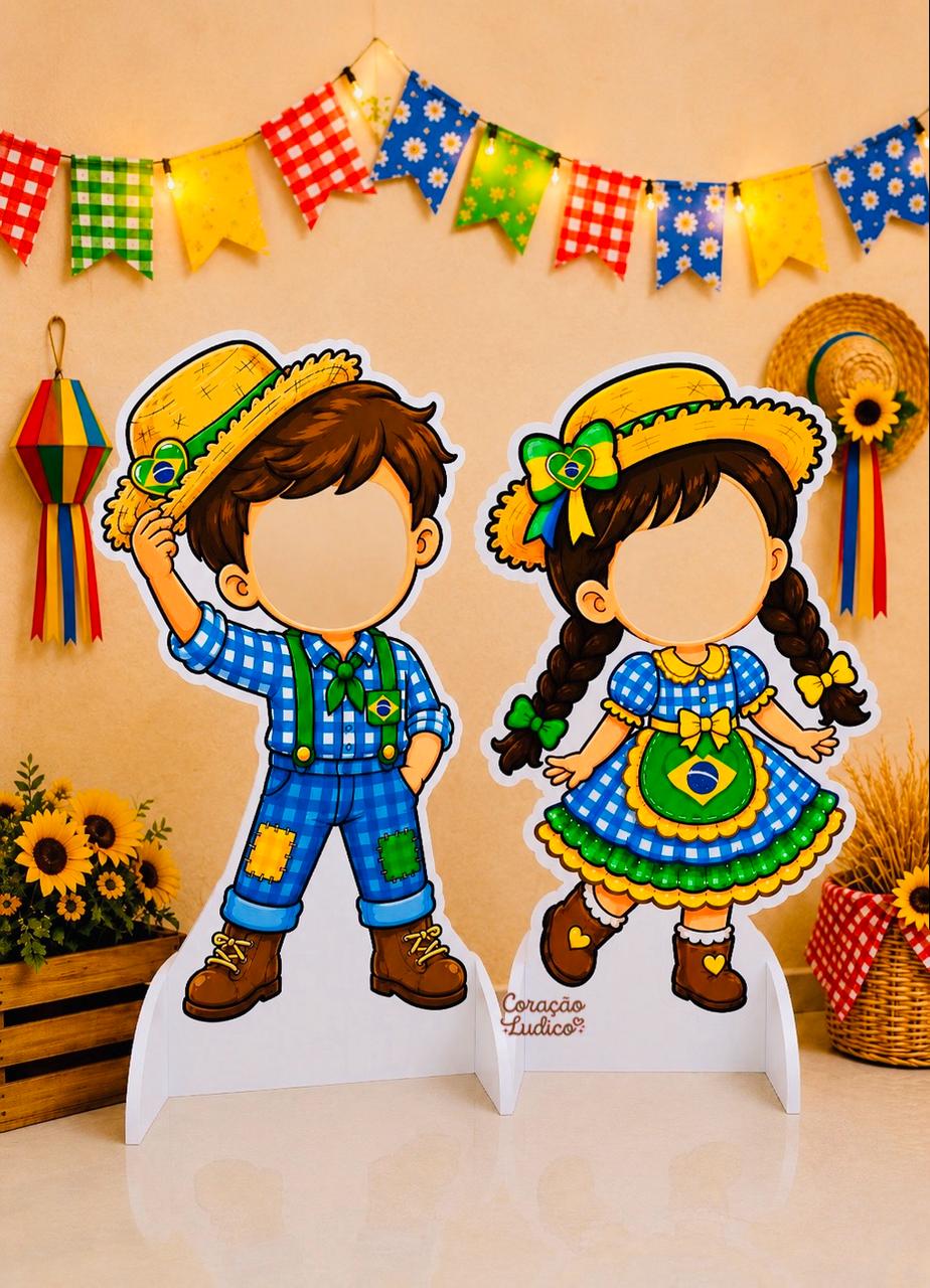 Totens Juninos Menina e Menino
