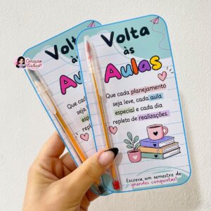 Cartão Porta-Caneta para Professores