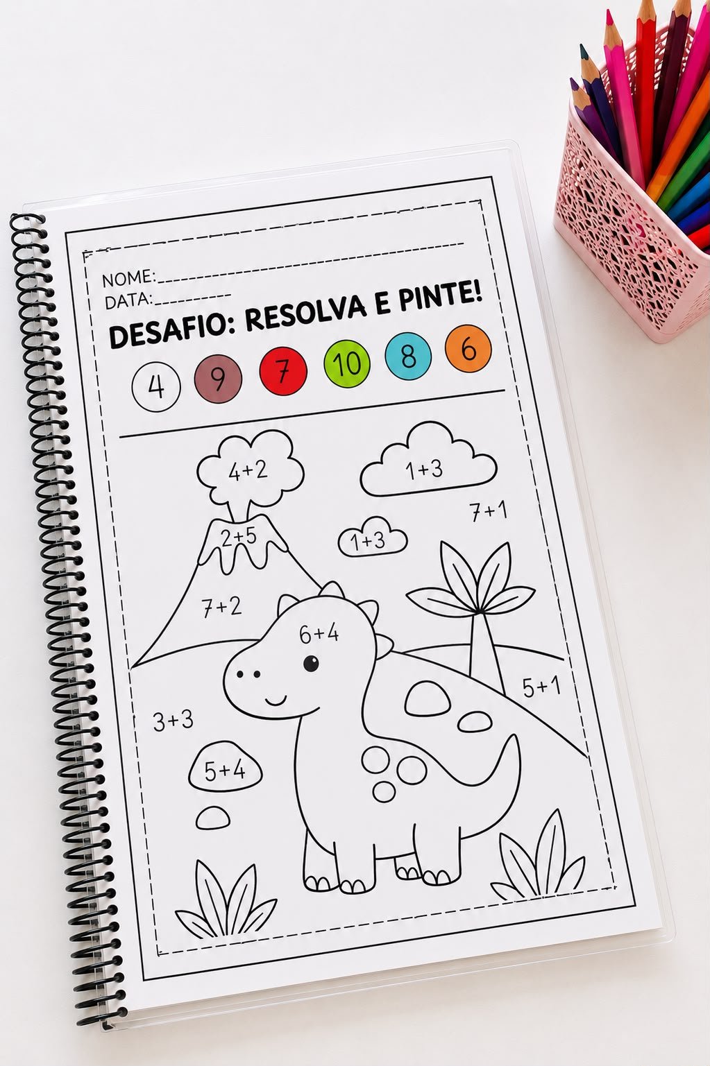 ATIVIDADE DE REFORÇO – RESOLVA E PINTE! - Imagem 6