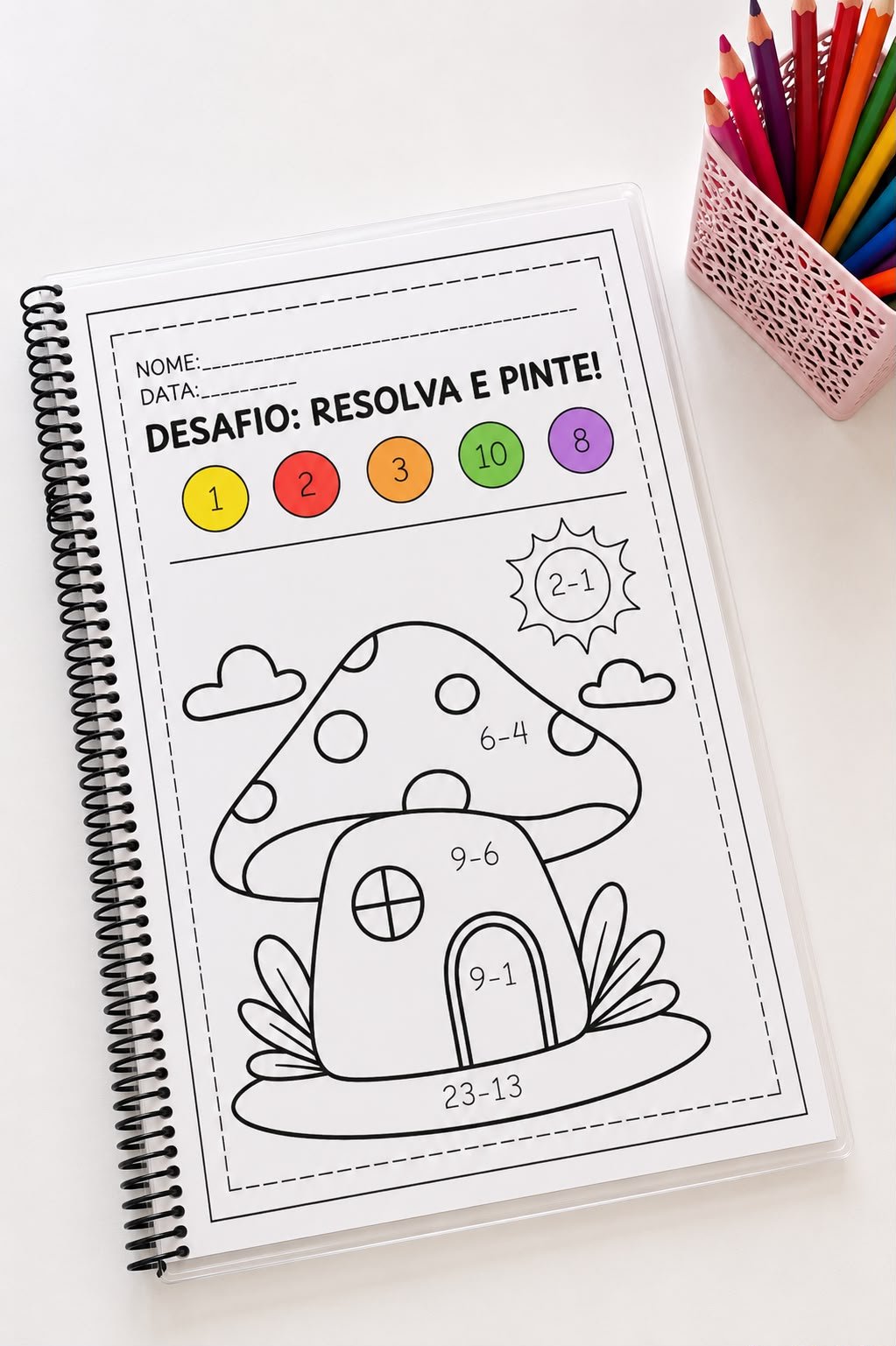 ATIVIDADE DE REFORÇO – RESOLVA E PINTE! - Imagem 8
