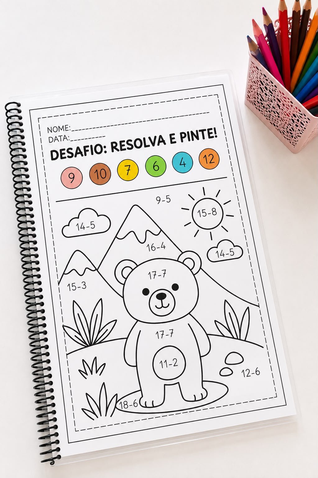 ATIVIDADE DE REFORÇO – RESOLVA E PINTE! - Imagem 9