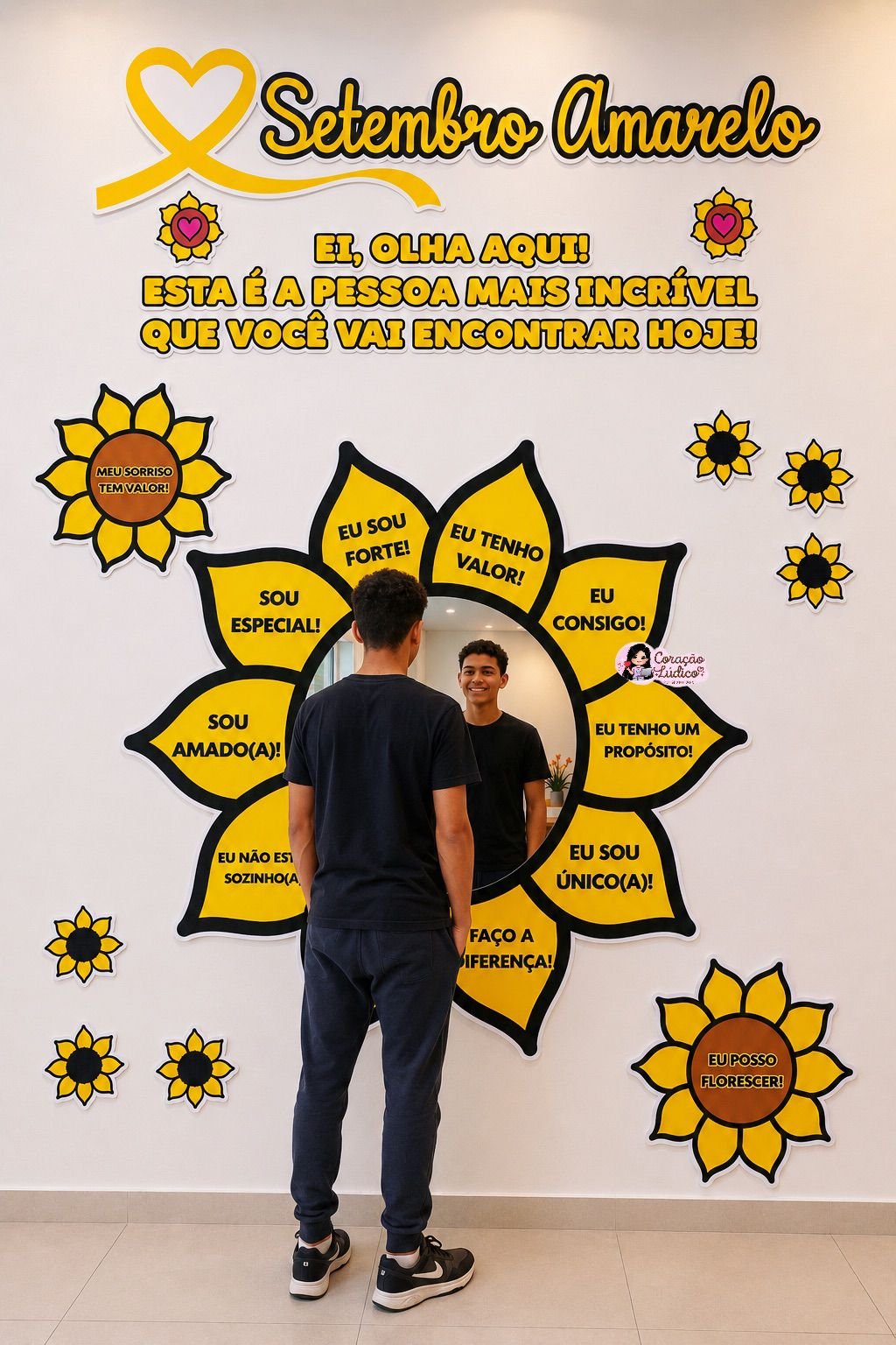 PAINEL – ESPELHO DAS AFIRMAÇÕES | SETEMBRO AMARELO - Imagem 2