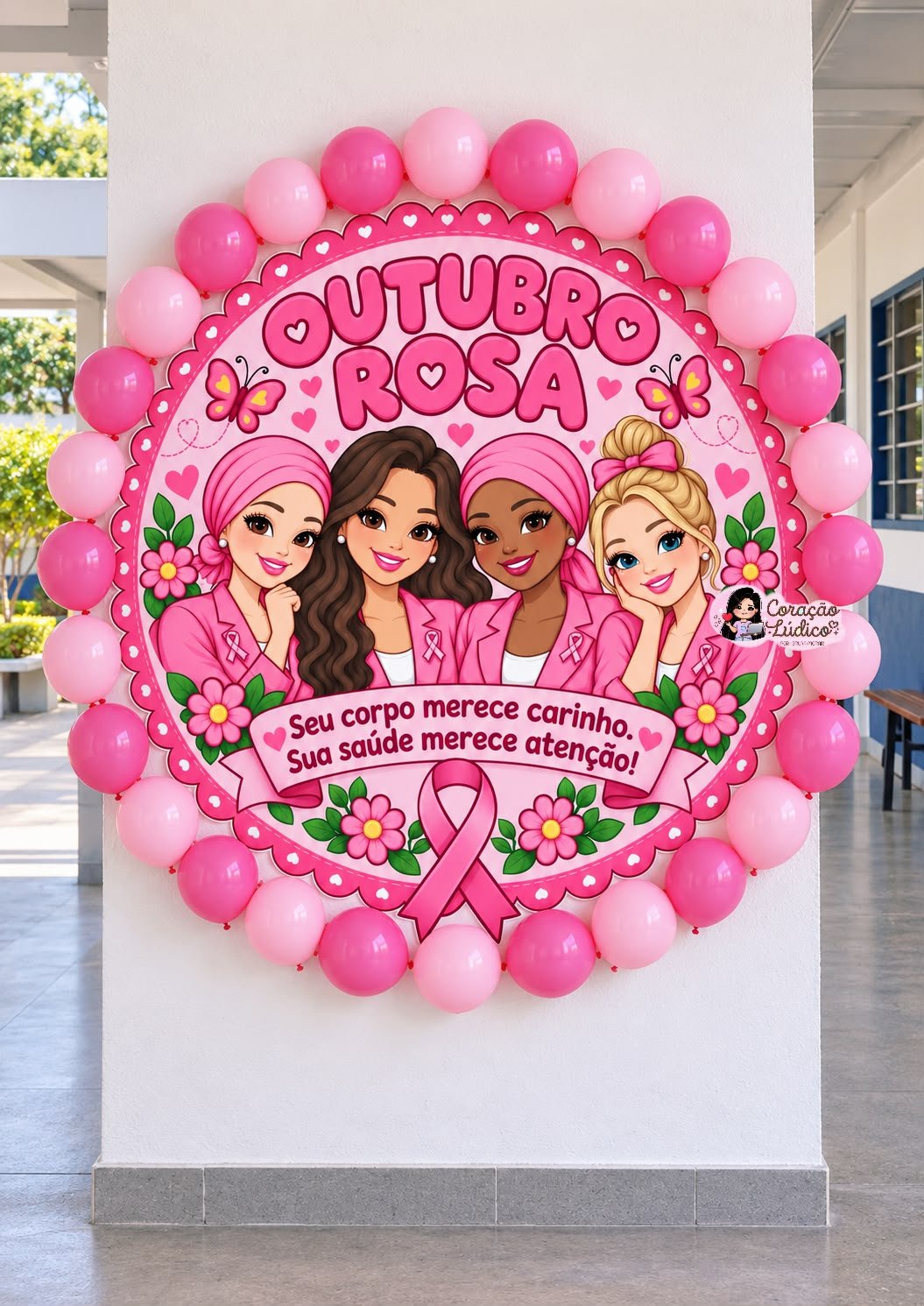Painel Redondo – Outubro Rosa - Imagem 4
