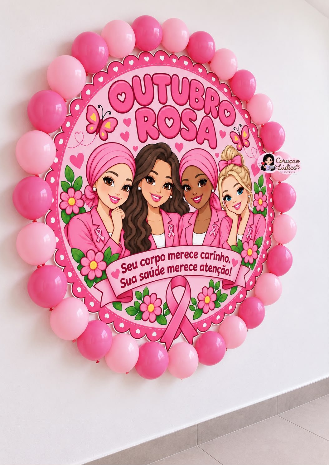 Painel Redondo – Outubro Rosa - Imagem 5