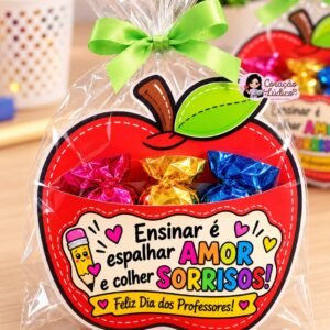 Lembrancinha Porta-Bombom — Dia dos Professores